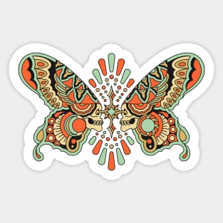 Skeleton Butterfly Sticker